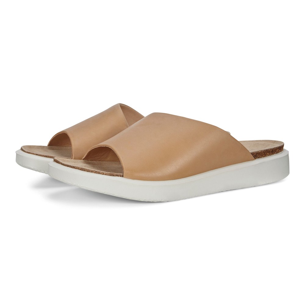 Sandalias Mujer - ECCO Corksphere Slip-On - Beige - SDV416230